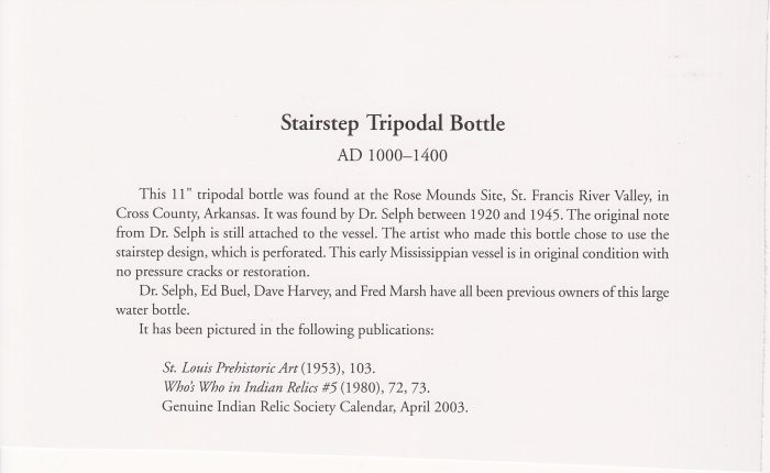 Stairstep Tripodal Bottle