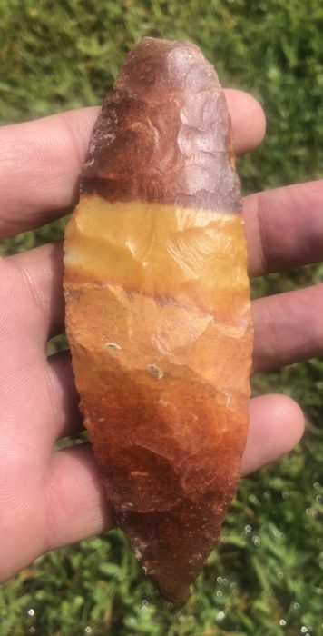 Rare Beautiful Sunset Color Archaic Blade