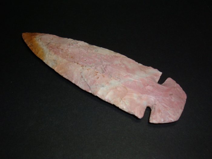 EXQUISITE HUGE PINK FLINT RIDGE HIP ROOF DOVETAIL