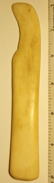 Eskimo Fossil Bone Ice Knife - Alaska
