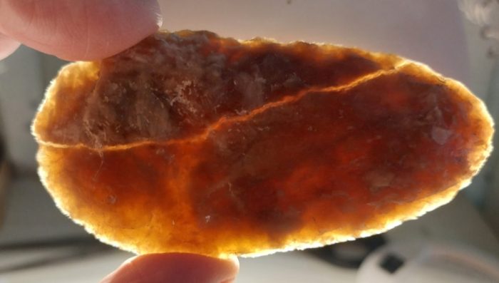 Archaic Ovoid Knife - Knife River Flint - North Dakota - Rogers COA