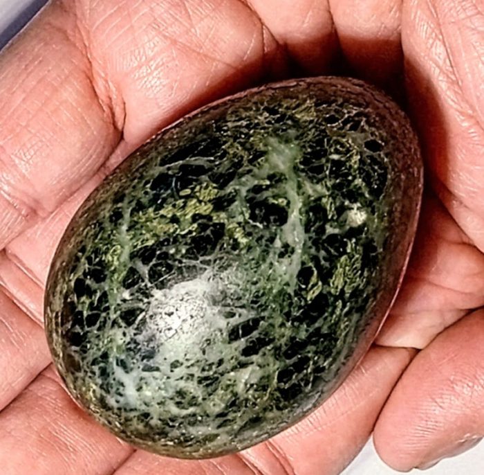 Polished, Egg-shaped Bolo Stone - Illinois - Dickey COA